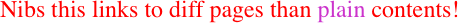Nibs this links to diff